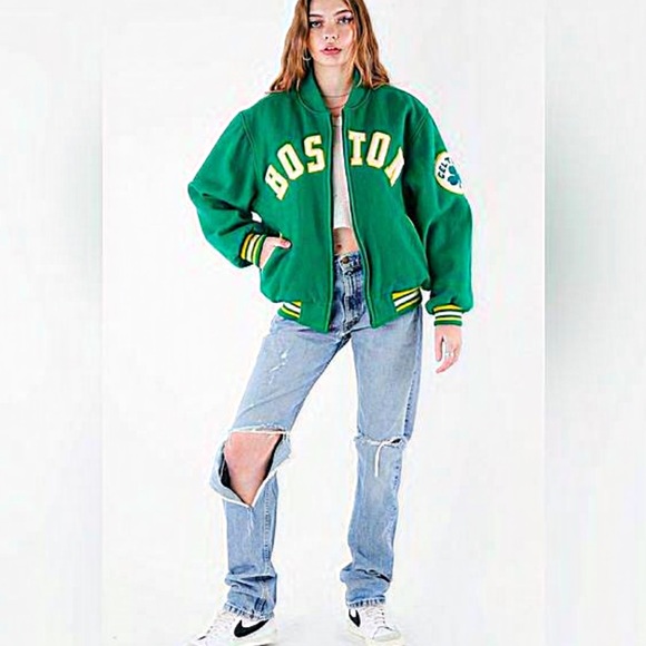 NWT Mitchell & Ness Boston celtics NBA Varsity Wool Hardwood Classics Jacket 3XL - Picture 16 of 16